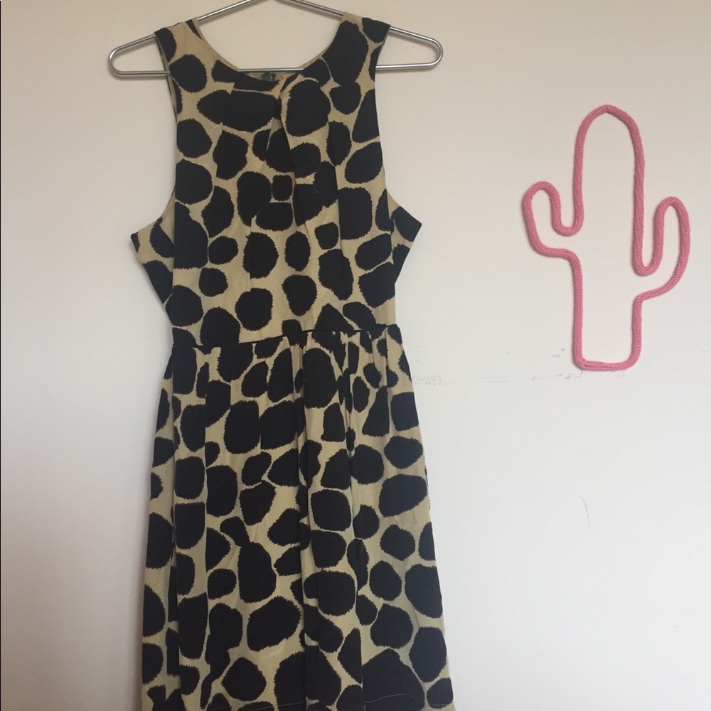 Silk print dress